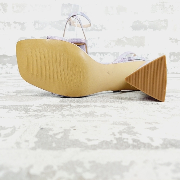 New Bp Parker 6 Ankle Strap Square Open Toe Heeled Sandals H875 - Picture 8 of 14